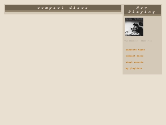 music/cds screenshot