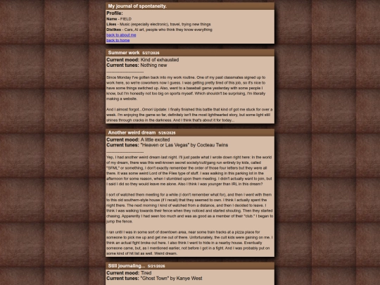 journal screenshot