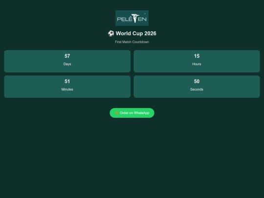 world cup timer screenshot