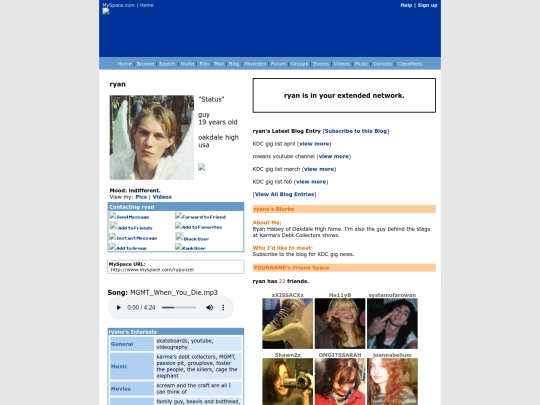 ryanspace screenshot