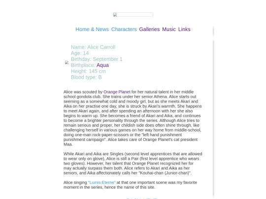 alice-bio screenshot