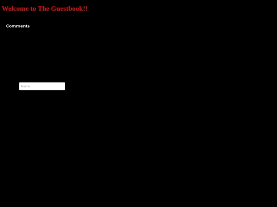 Guestbook screenshot