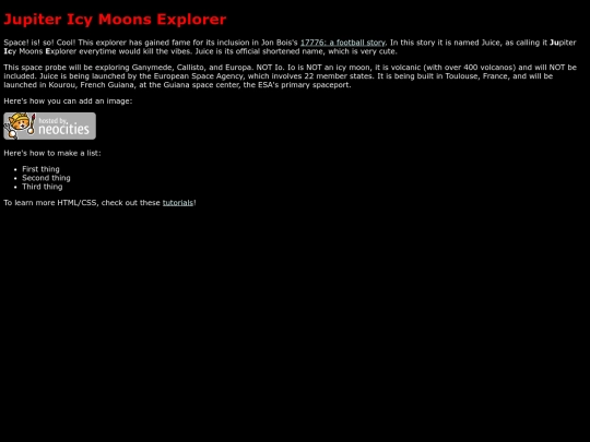 Wikipedia_Discussions/Jupiter_Icy_Moons_Explorer screenshot