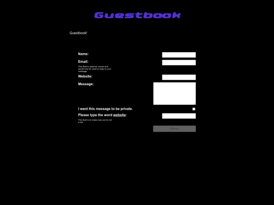 guestbook/Guestbook screenshot