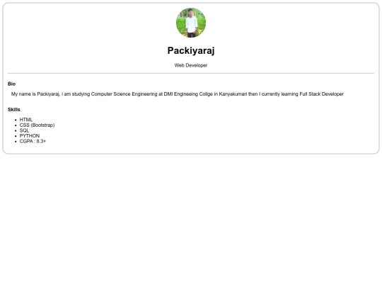 profile screenshot
