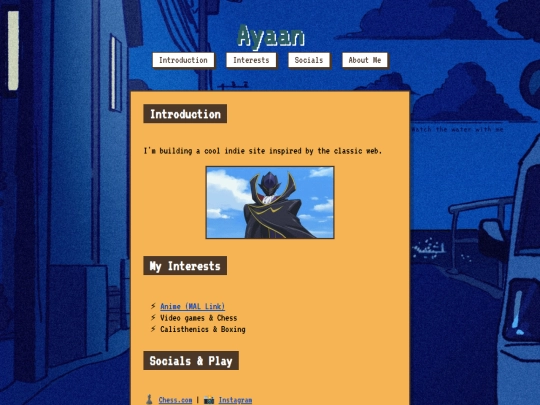 index screenshot