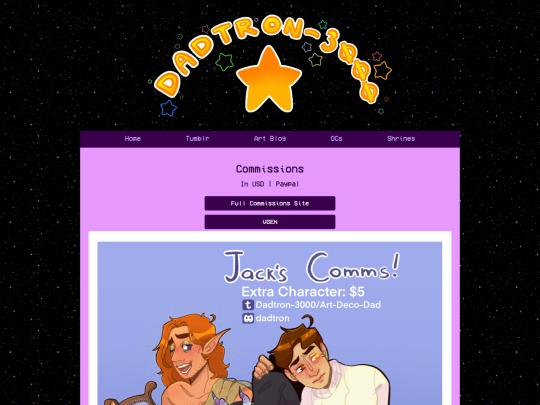 commissions screenshot