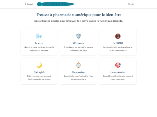 trousse-secours screenshot
