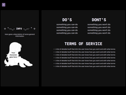 pages/tos screenshot