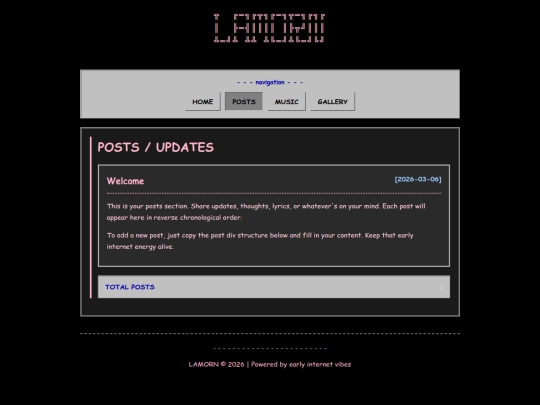 posts screenshot