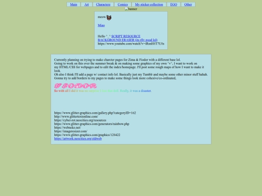 testingpage screenshot