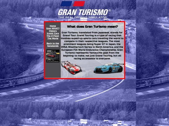 stuff/shrines/gran turismo/meaning screenshot