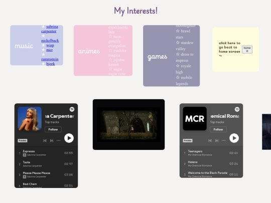 pages/interests/interests screenshot