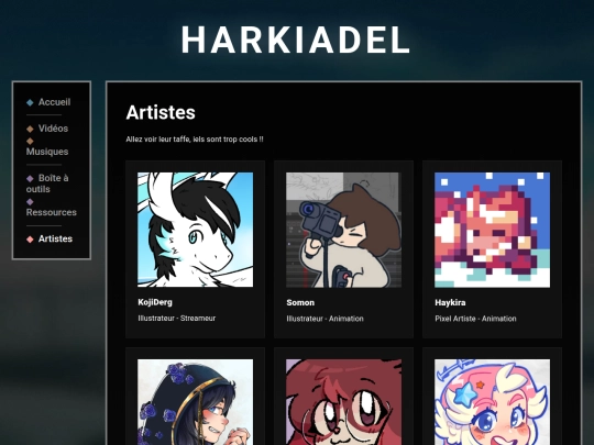 artists screenshot