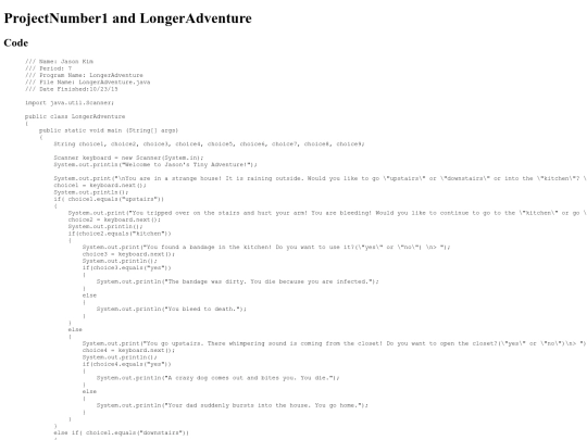 intro/IfStatementsPart2/ProjectNumber1/ProjectNumber1 screenshot