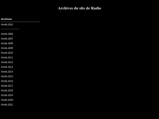 archives screenshot