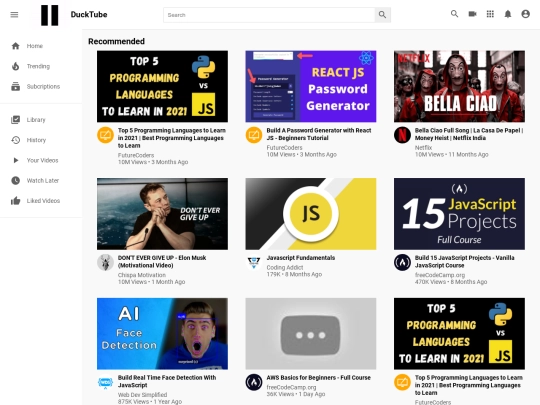 ducktube screenshot