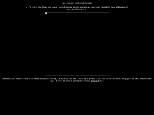 my htmls/welcome screenshot