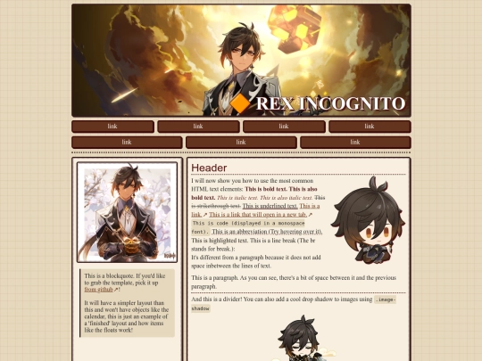 templateOne screenshot