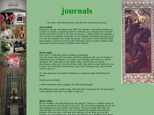 writing/journals screenshot