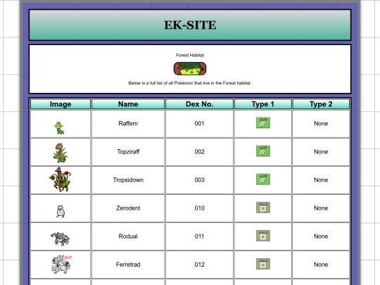 pokedex_forest screenshot