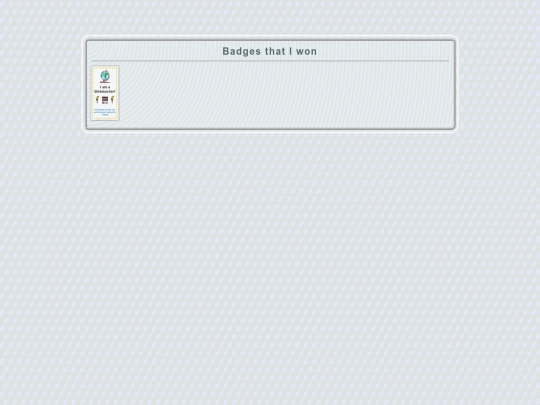 badges screenshot