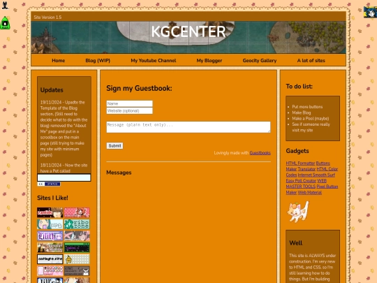 guestbook screenshot