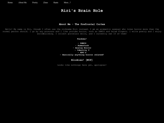 aboutme screenshot