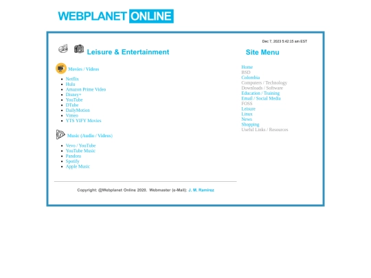 Leisure screenshot