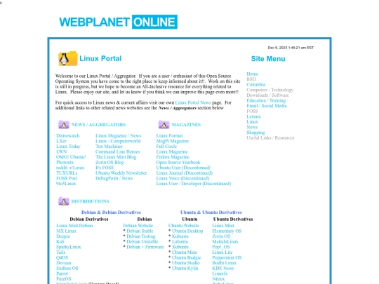 Linux screenshot