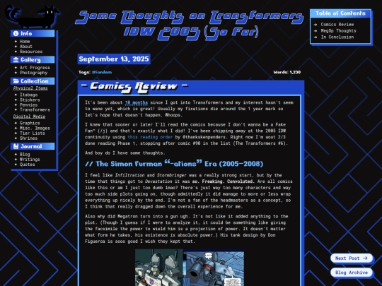 blog/posts/2025-09-13-thoughts-on-idw-so-far screenshot