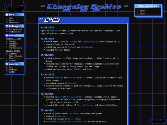 changelog screenshot