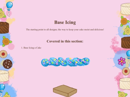 cake/basic-cake/base-icing screenshot