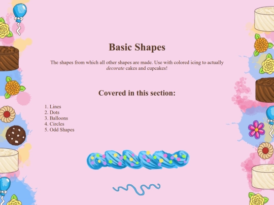 cake/basic-cake/basic-shapes screenshot