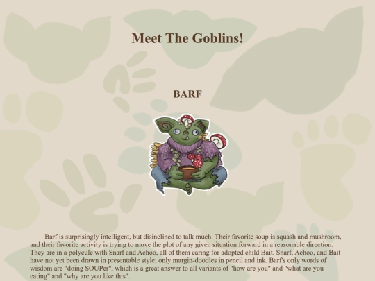 meet-the-goblins/barf screenshot