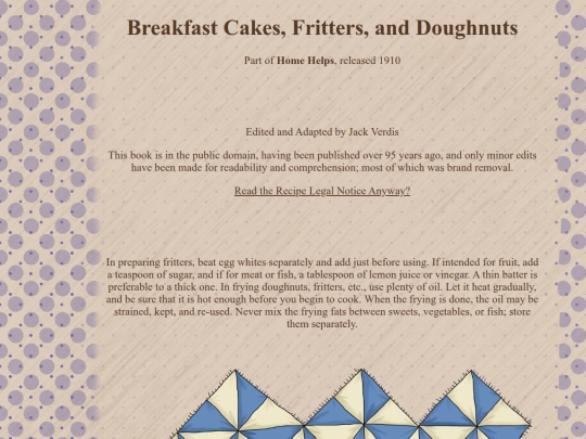 recipes/home-helps/breakfast screenshot