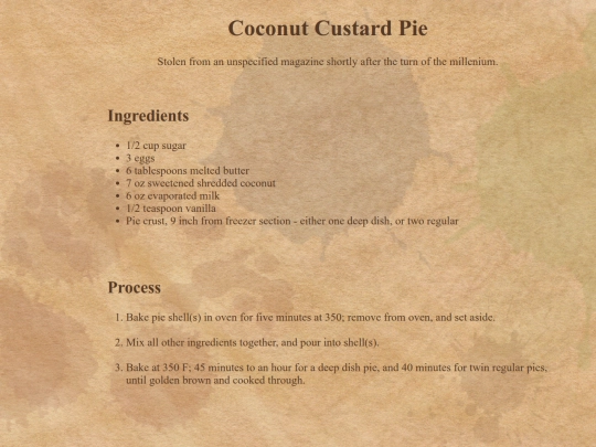 recipes/jacks-grimoire/coconut-custard-pie screenshot