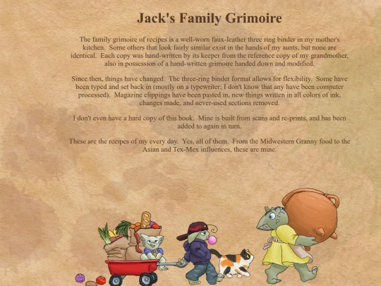 recipes/jacks-grimoire/grimoire-index screenshot