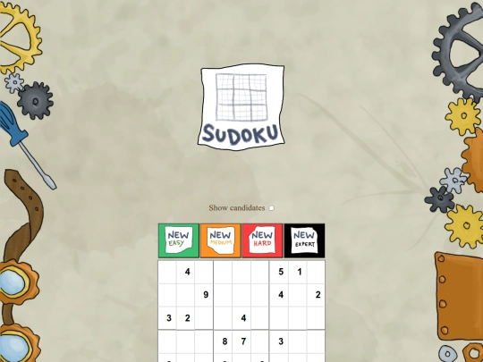 widgets/sudoku screenshot