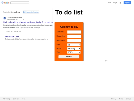 index screenshot