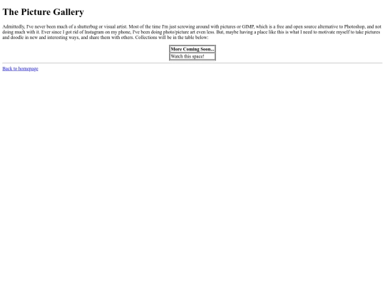 Creative/Pictures/gallery screenshot