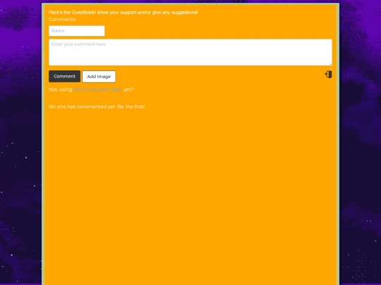 guestbook screenshot