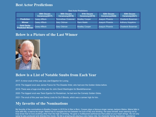 final-project/bestactor screenshot