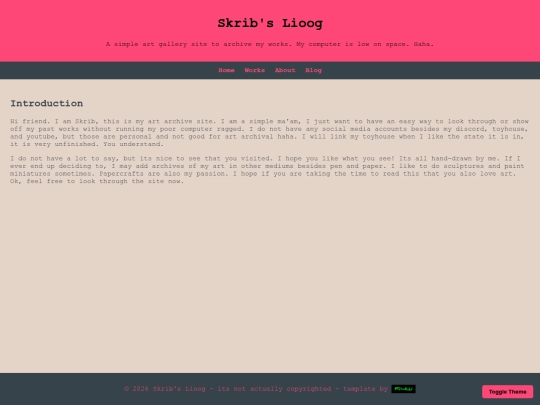 skribmainpage screenshot