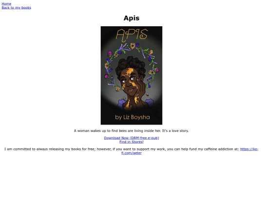 books/books/apis screenshot