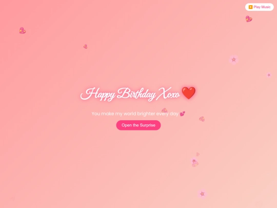 Birthday screenshot