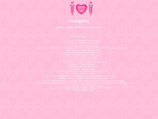 changelog screenshot