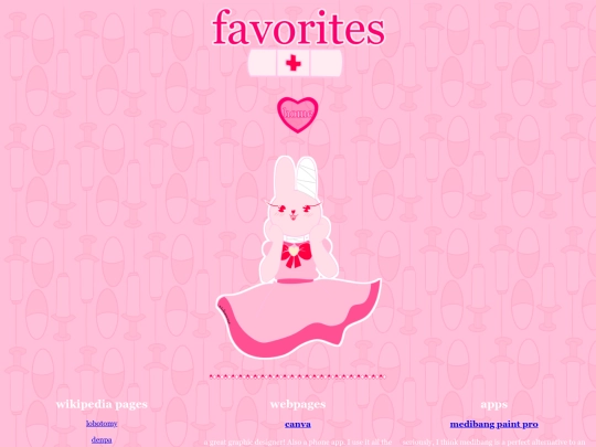 favoritepages screenshot