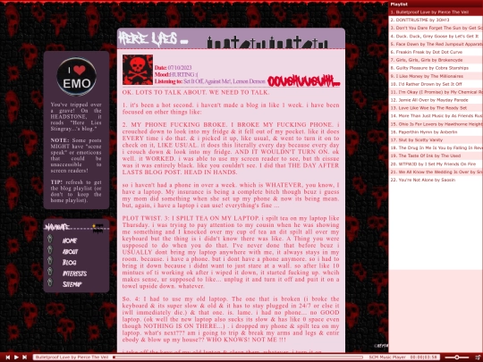 blog screenshot