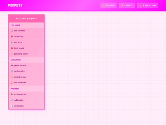 pxopets screenshot